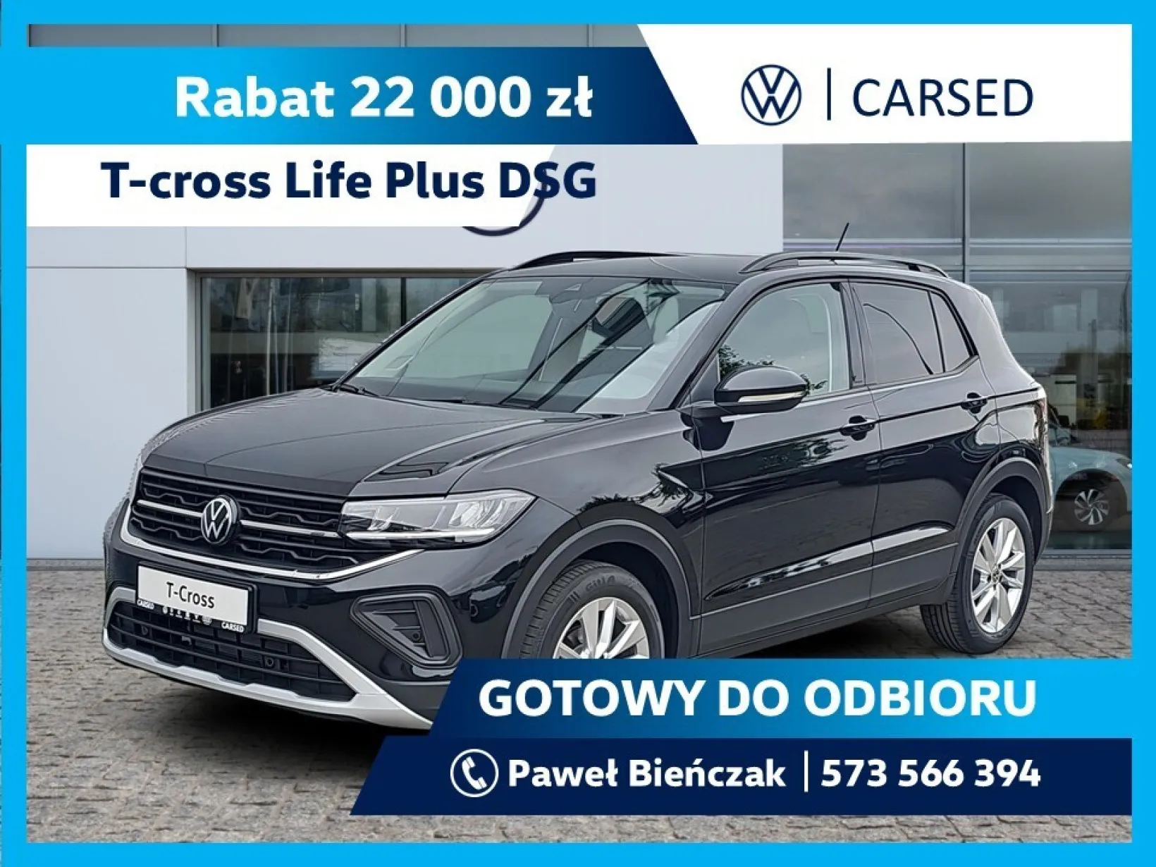 Volkswagen T-Cross Life Plus 1.0 TSI 116 KM DSG-7 2026