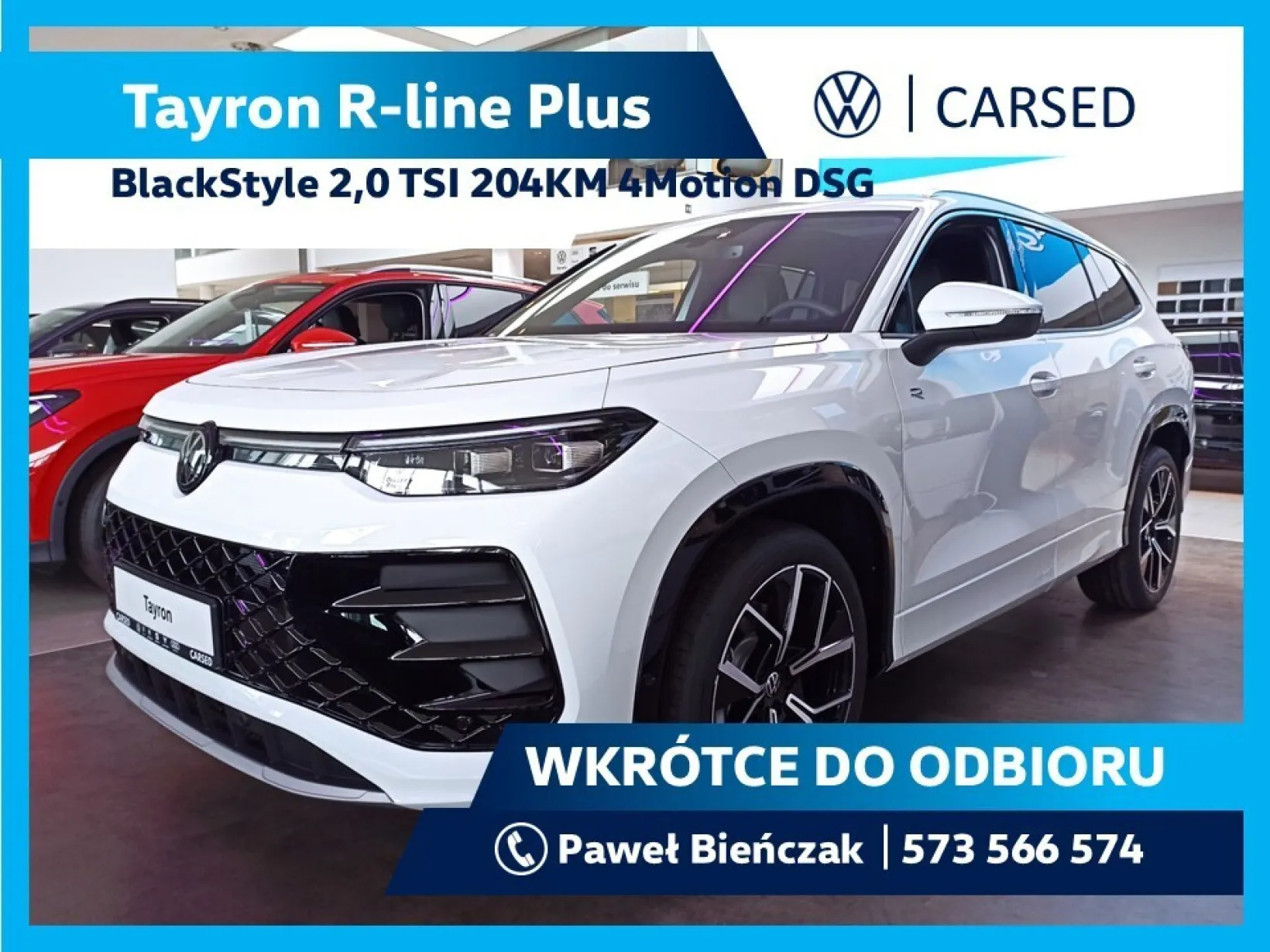 Volkswagen Tayron R-Line Plus 2.0 TSI 4MOTION 204 KM DSG 7 2026